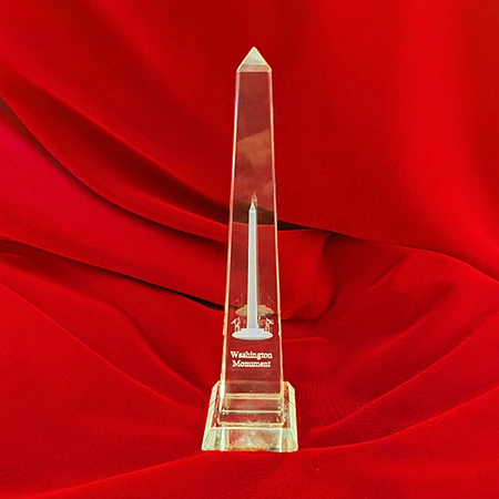 Extra Large Glass George Washington Monument Sculpture 3 Extra Large Glass George Washington Monument Sculpture -DC GIFT SHOP Extra Large Glass George Washington Monument L