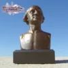 George Washington 6" Bronze Bust -DC GIFT SHOP George Washington Bust BR L