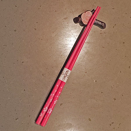 Japanese Cherry Blossom Chopsticks And Holder 3 Japanese Cherry Blossom Chopsticks And Holder