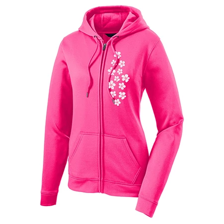 Ladies Lightweight Full Zip Hooded Cherry Blossom Jacket 3 Ladies Lightweight Full Zip Hooded Cherry Blossom Jacket