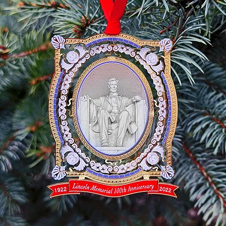 Lincoln Memorial Centennial Celebration Ornament 3 Lincoln Memorial Centennial Celebration Ornament