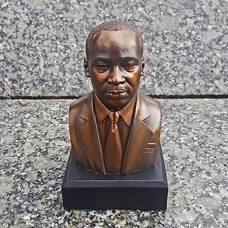 Martin Luther King Jr 6 Inch Bronze Bust 4 Martin Luther King Jr 6 Inch Bronze Bust -DC GIFT SHOP Martin Luther King Jr 6 inch Bronze Bust L
