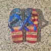 Mens American Flag Flip Flops