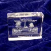 World War II Memorial Glass 3D Paperweight