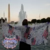 Patriotic Red White Blue Fashion Scarf 2 Patriotic Red White Blue Fashion Scarf -DC GIFT SHOP Patriotic Red White Blue Fashion Scarf L