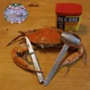 Pewter Crab Mallet And Knife Set
