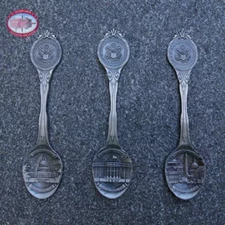 Washington DC Pewter Souvenir Spoon Set