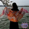 Sunset Pink Cherry Blossom Pashmina Scarf -DC GIFT SHOP Sunset Pink Cherry Blossom Pashmina Scarf L
