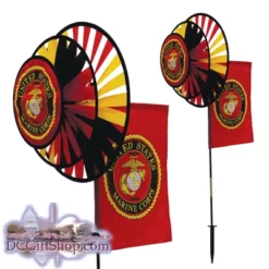 US Marine Duel Spinner Wheels With Flag
