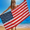 USA American Flag Beach Towel -DC GIFT SHOP USA American Flag Beach Towel L